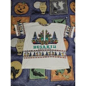 Vintage Single Stitch Shirt Besakih Temple Of Bali T-Shirt XL Tribal Graphic Tee